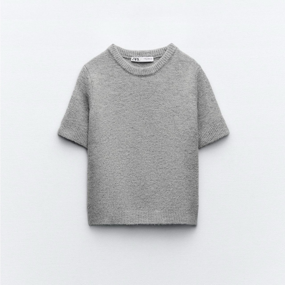 Zara Short Sleeve Crewneck Sweater